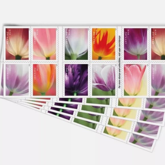 US 2023  Tulip Blossoms Forever Stamps (1000 stamps) - Picture 7 of 9